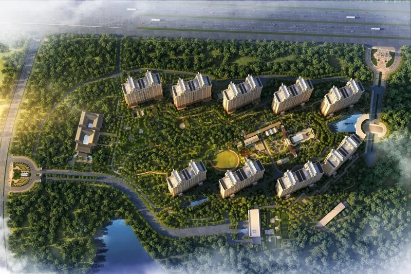缦合北京鸟瞰效果图
